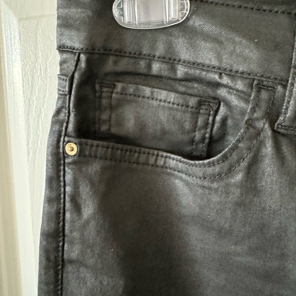 Tommy Hilfiger Faux Leather Jeans, 6 Black, NWOT - Picture 9 of 10